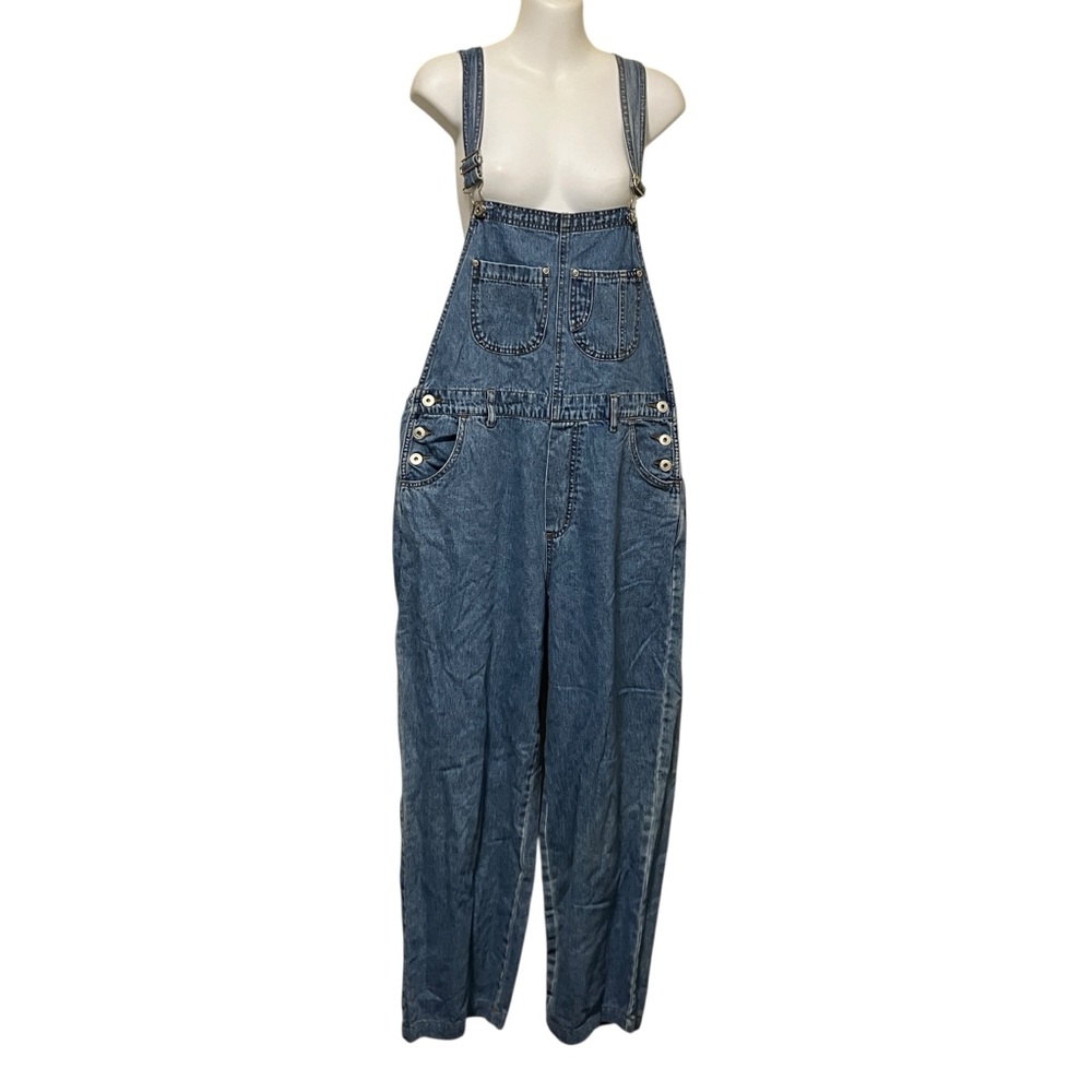 Vintage 90's Express Bleus Denim Jean Overalls
